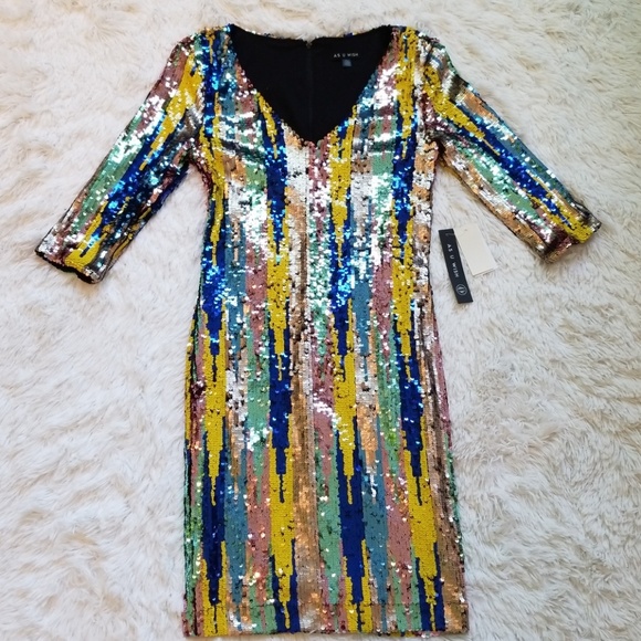 as u wish sequin dress